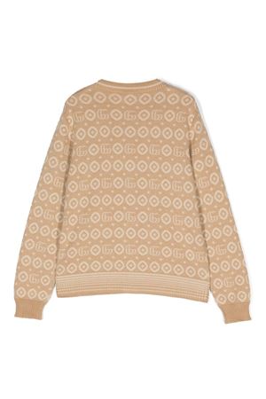 Cardigan in cotone beige GUCCI KIDS | 770161XKDRV2441